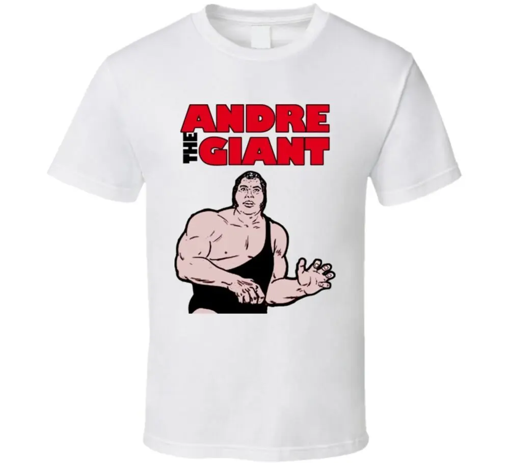 Andre The Giant Wrestling T Shirt Maniche Lunghe O Corte