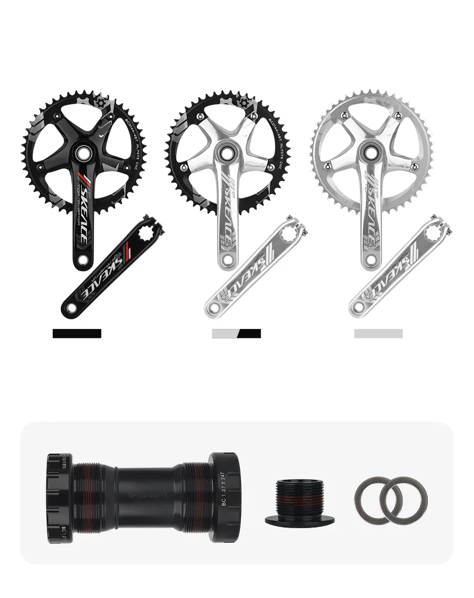 165mm Crank Arm 144BCD Track or Road Bike Fixed Gear Crankset