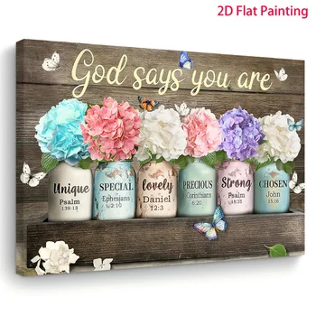 Floral Bible Verse Canvas 1