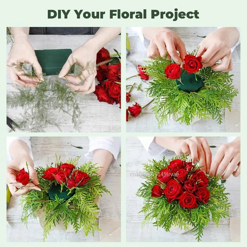 Floral Flower Foam Blocks for Flower Arrangements Green Plant Foam for Wedding Birthday Flower Arrangement Materials Supplies