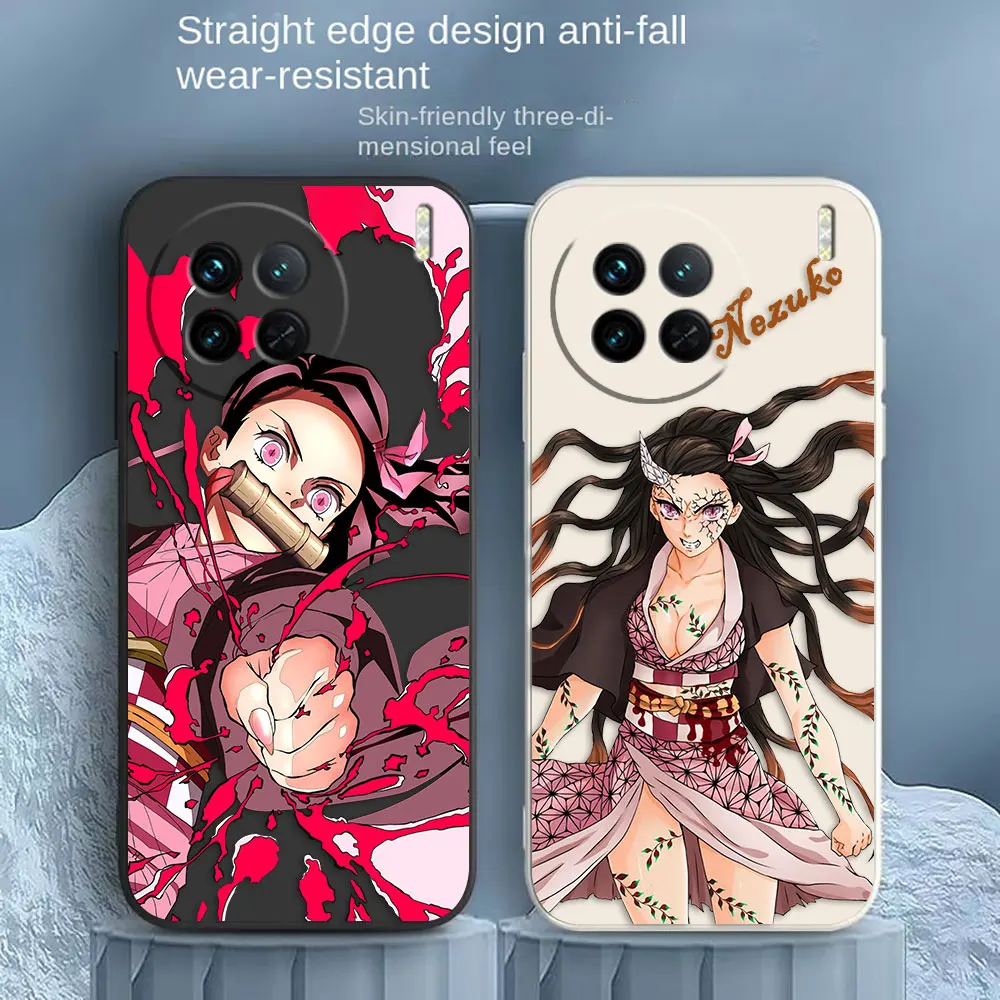 

Demon Slayer Nezuko Phone Case For VIVO X21I X21S X23 X27 X30 X50 X60 X70 X80 X90 5G PRO PLUS Silicone Case Funda Shell Capa