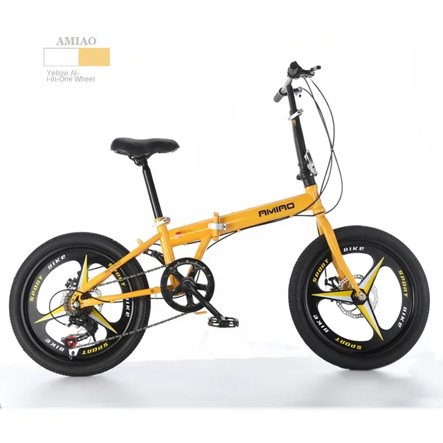 大人用折りたたみ自転車超軽量卸売学生自転車ディスクブレーキ可