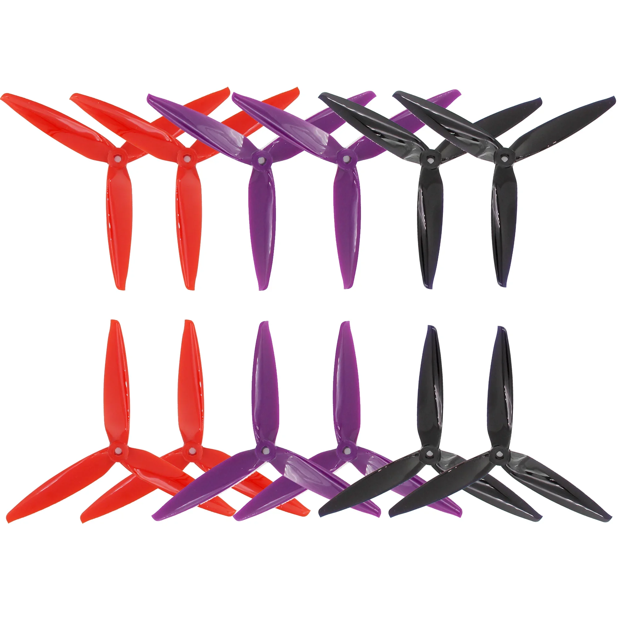 Moteurs CW et CCW pour quadcopter, avec connecteurs et vis de montage, sur fond gris.
