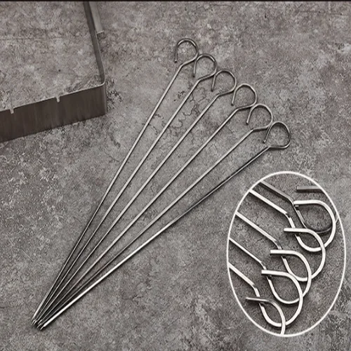barbecue grill stainless steel folding outdoor BBQ kebab rack simple convenient with barbecue stick hike camp kitchen gadgets