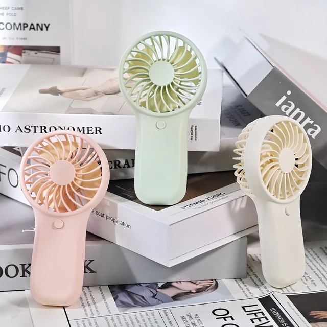 TML281-Charming Mini Hand Fan - Battery - Operated, Different Color Variations for Daily Use 1