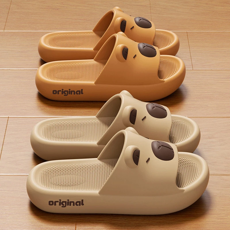Capybara Slippers Indoor Outdoor Antislip with EVA Soles