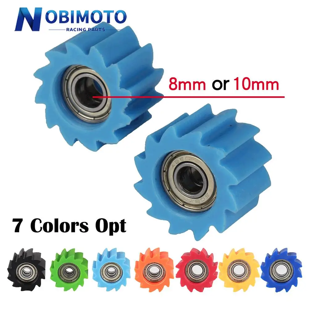 Moto 8/10Mm Catena Di Trasmissione Puleggia Rullo Cursore Tenditore Guida Ruota Pit Dirt Bike Motocross Accessori Moto Universale