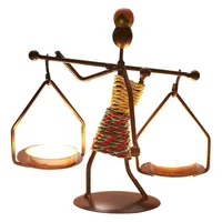 Light Luxury Table Decoration Candle Holder Iron Home Romantic Candlelight Dinner Metal Candle Holder Knick-knack Props 5