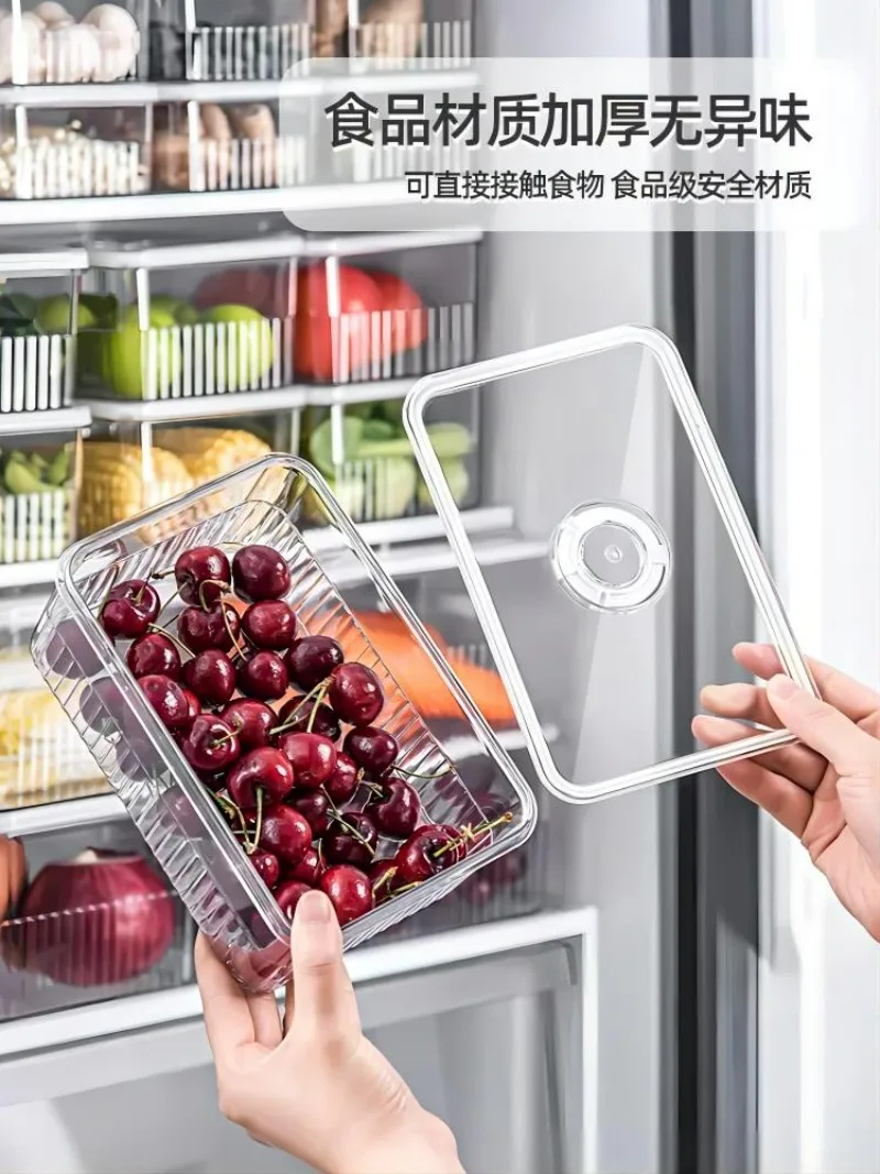 

Frozen Sealed Finishing Box Refrigerator Storage Box Fresh-keeping Box Food Grade Kitchen Vegetable Fruit Egg Storage Box