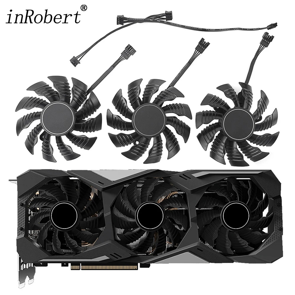 Ventole Di Raffreddamento 82Mm T128015Su 0.5A 12V Per Gigabyte Rtx 2070 Rtx 2080 Rtx 2080 Ti Schede Grafiche Di Gioco Come Scheda Video Di Ricambio