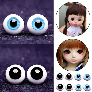 6mm/8mm/10mm/12mm/14mm For BJD Doll DIY Doll Making Crafts Safety Animal Toy Glass Eyes Eyeball