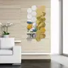 48PCS Hexagon Acrylic Mirror Wall Sticker Self-adhesive Removable Hexagon Decals Mirror Wall Home Room Decoration Mirror 3