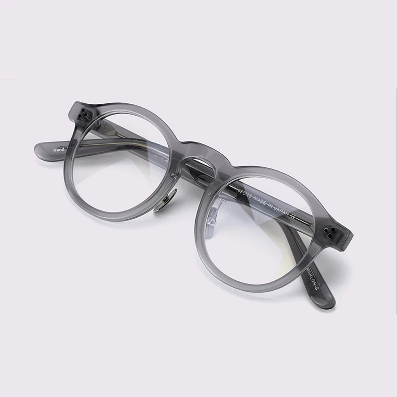 빈티지 매력과 현대적 편의성을 겸비한 Japanese Handmade Retro Round Glasses Frame