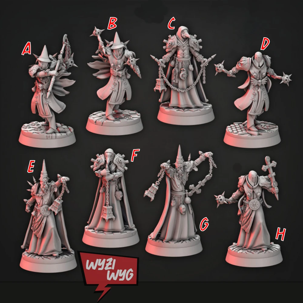 

Contrition Priests D&D, Blood Monster Beast DnD, Plague Figure, HD 3D Printed Resin Model, Action Tabletop Wargame DnD TRPG