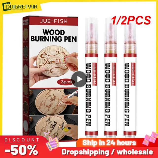 Pyrography Marker Wood Burning Pen  Wood Art Pyrography Supplies - 3pcs  Pen Set New - Aliexpress