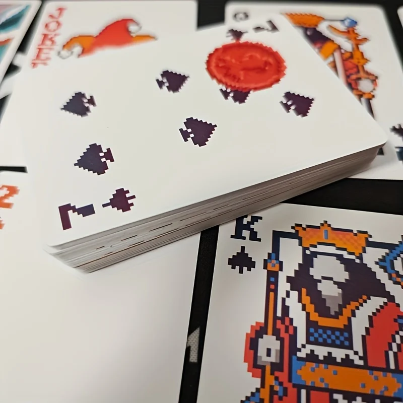 54개의 Clown 카드 놀이는 Mahjo와 같은 특별한 게임 카드 및 파티 엔터테인먼트 카드 놀이에 적합합니다.
