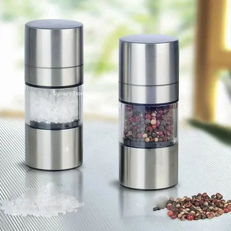 Manual Salt Pepper Grinder Stainless Steel for Kitchen