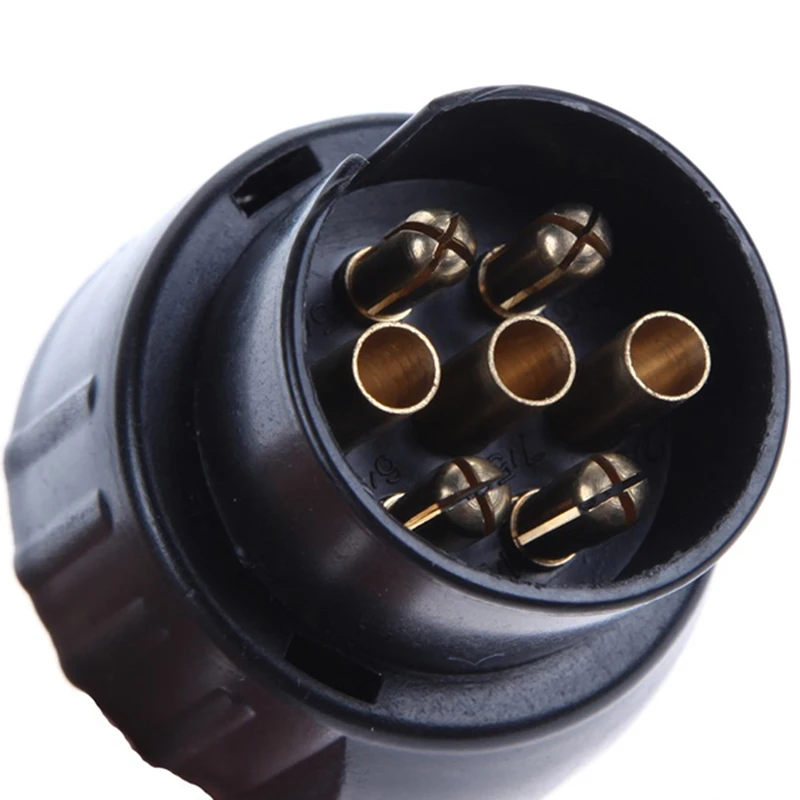 Trailer Plug Adapter 1PC 12V Plastic Towbar Towing Socket Electrical Converter 7 Pin To 13 Pin Caravan Adaptor