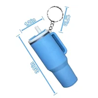 2024 Backpack Bottle Bag Key Chain Accessories Cute Miniature Chapstick Holder Charm Bar Stash Tumbler Mini Cup Keychain 5