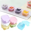 Food Storage Container Small Plastic Moisture-proof Containers Mini Kitchen Storage Box with Leakproof Lid Kitchen Accessories 2