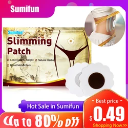 8Pcs Sumifun Slimming Patch Natural Herbal Lose Weight Heated Plaster for Thigh Arm Waist Abdomen Fat Burning Body Massage Detox