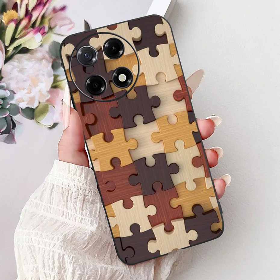 Sleek Black Silicon Soft TPU Phone Case - Modern Design Back Cover
