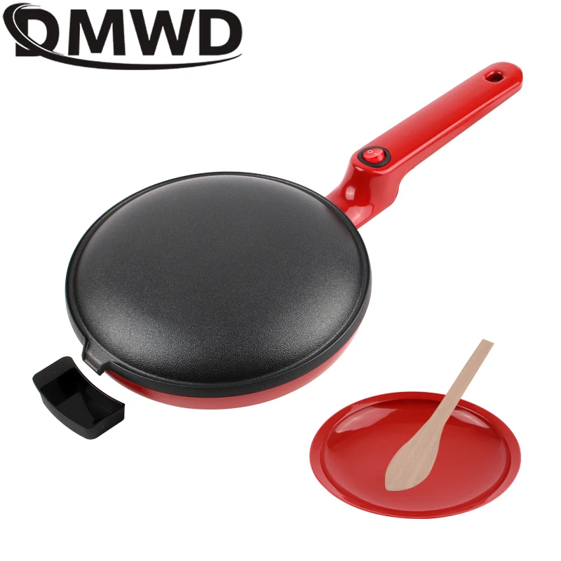 220V Electric Crepe Maker Spring Rolls Pancake Machine Non-Stick Griddle Baking Pan Cake Pizza Maker Light Food BBQ Frying Pan electric crepe maker