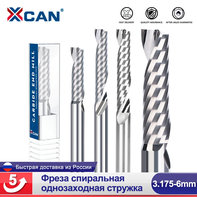 XCAN Фреза спиральная однозаходная