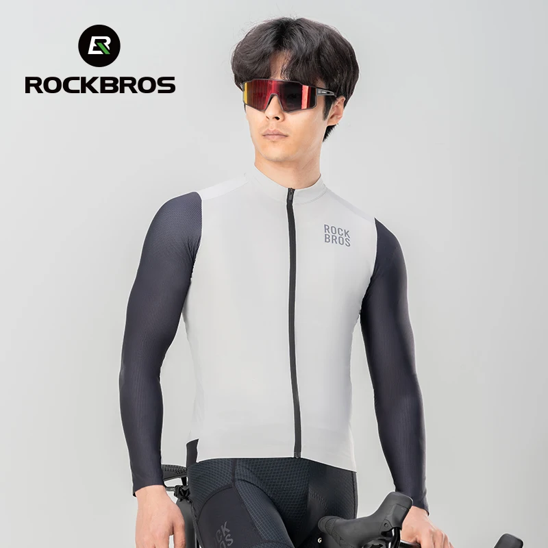 ROCKBROS color blocked cycling jersey man summer MTB road breathable comfort cycling maillot 3D cut racing bicycle shirt