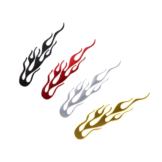 20*4CM Car Motorcycle 3d Flame Fire Reflective Sticker Reflective Vinyl Decal 3