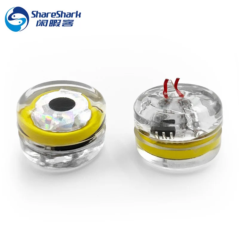 10Pcs  Eye Shape Fishing Squid Bait   Deep with Led Night  Drop Underwater Luminous Lure Mini Fishing Lure Light