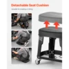 17910-ab969c.jpg SucceBuy Mechanic Stool 300lbs Garage Seat with Wheels 360° Swivel Rolling Workshop Stool with Tool Tray for Garage, Shop Repair
