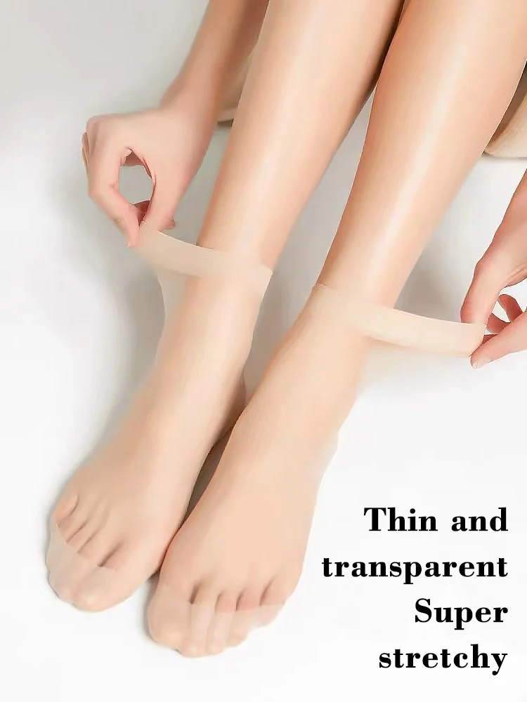 Transparent Summer Socks - 30 Pairs Ultrathin Ankle Meias for Women
