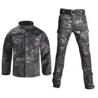 Tactical Uniform for Men Suits Milit Outdoor Camouflage Suit Hiking Shirts Cargo Pants Fish Trainning Paintball Clothes Sets 2