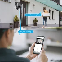 Caméra de permission Extérieure PTZ, Dispositif de Sécurité Étanche, avec Objectif pour Touriste, WIFI, 2K HD, ICN2 3