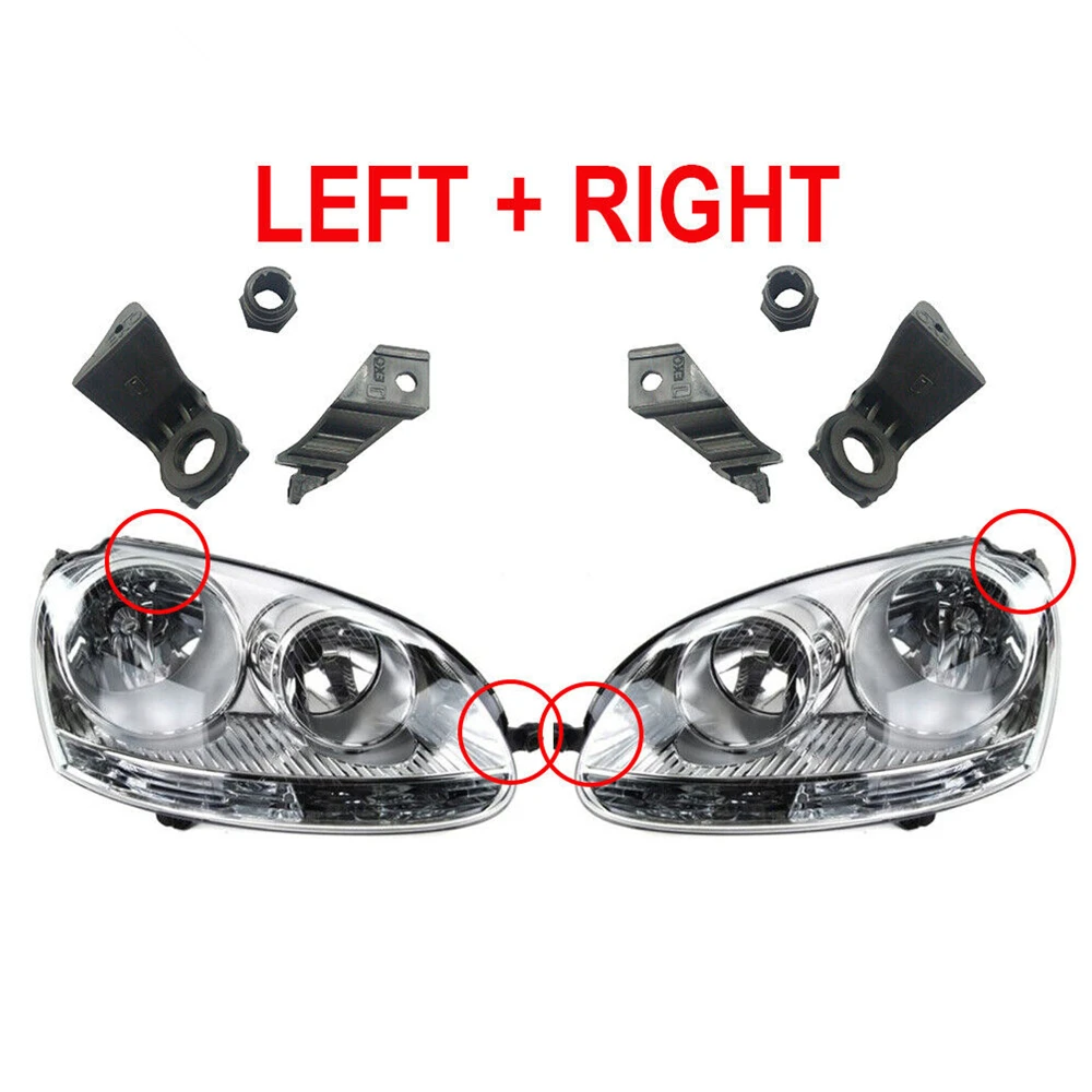 

​For GOLF MK5 MK3 Headlamp Headlight Bracket Tab Repair Kit Right+Left