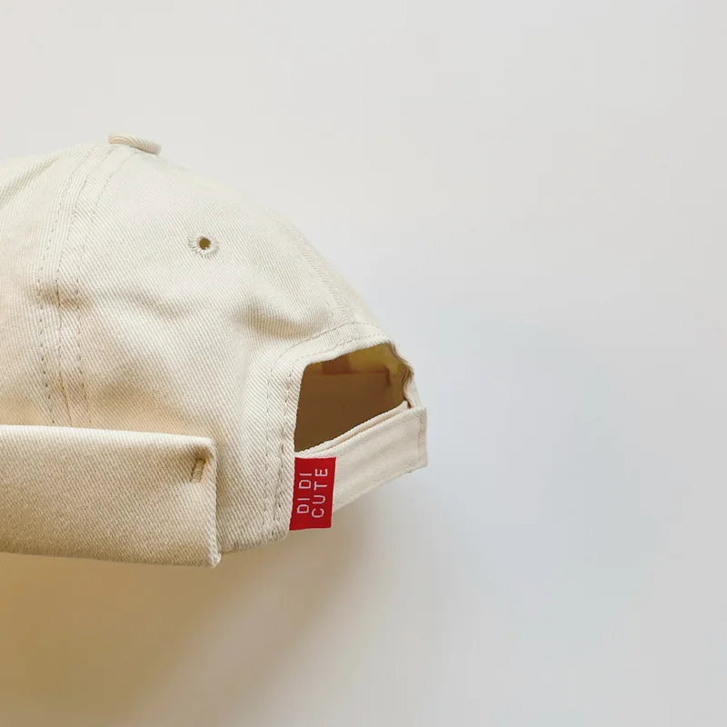 Kids Melon Skull Beanie - Solid Color Brimless Hat for Boys  Girls