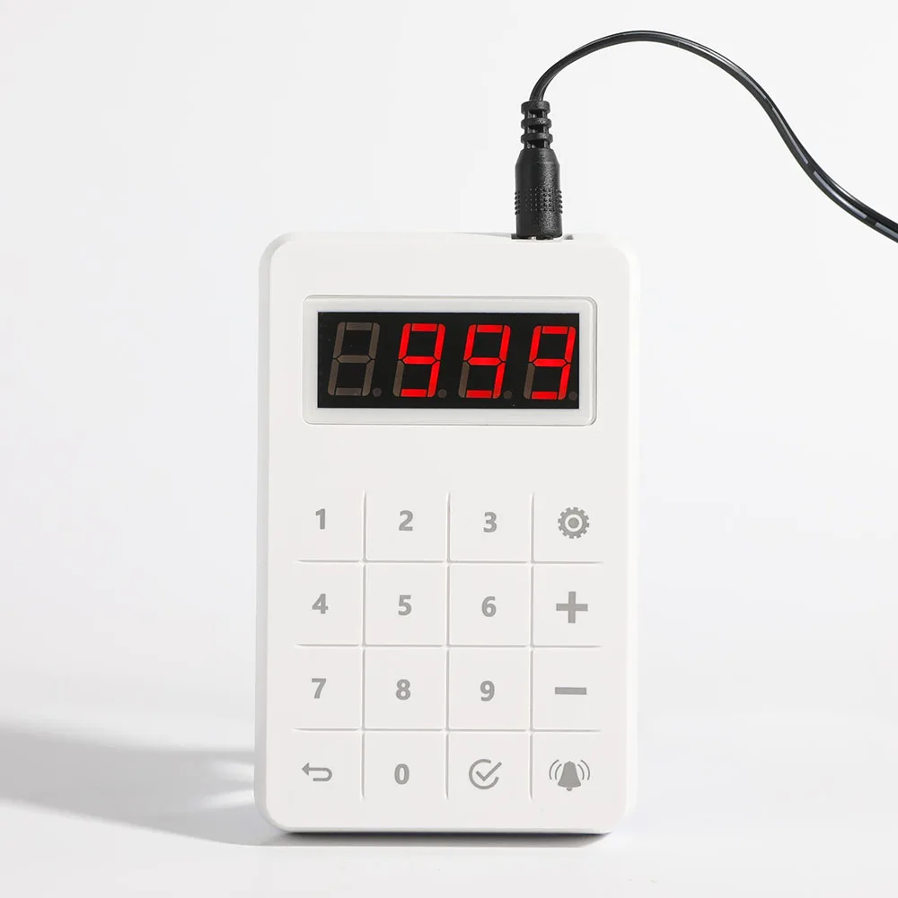Wirelesslinkx Restaurant Pager System 20 Buzzers 1 Keypad Wireless Calling System for Restaurant Food Court Food Truck Church