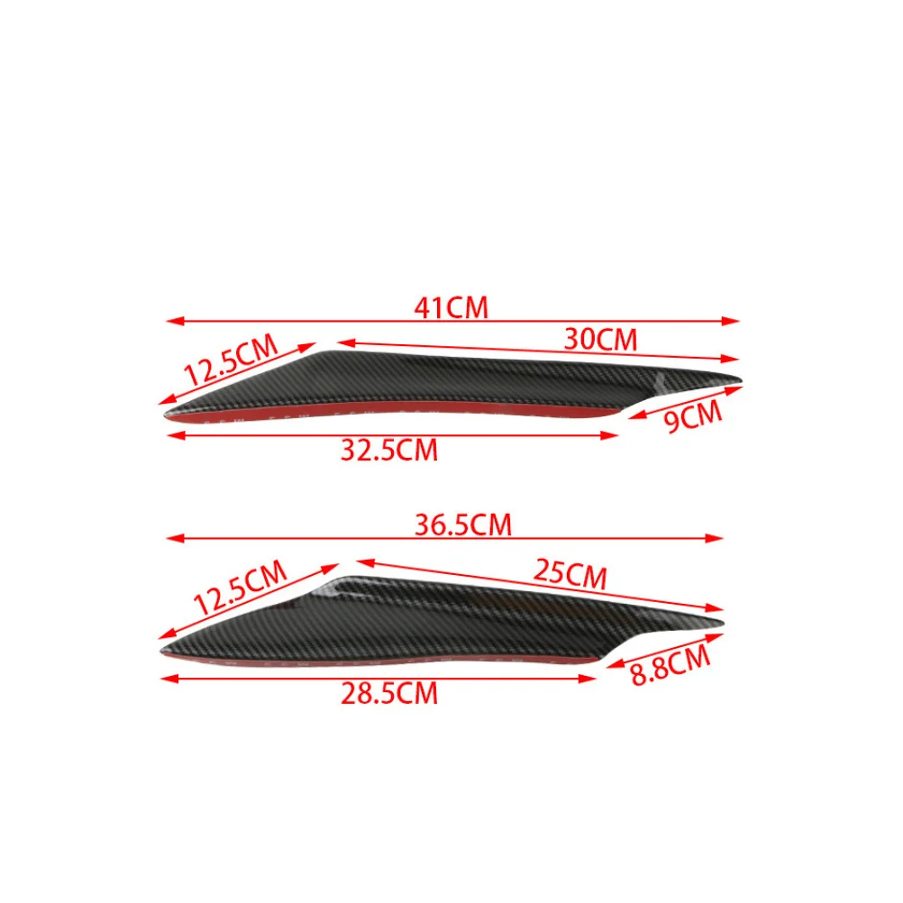 1 Set of Professional Carbon fiber deflector surround front bumper spoiler Carbon fiber bumper cover car supply