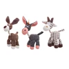 Stuffed donkey pet dog toy Bite resistant teeth stuffed toy with bb bark 5