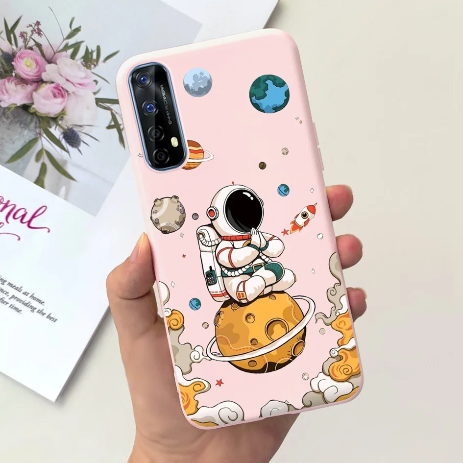 Lovely Astronaut Dinosaur Soft Silicone Phone Case Cover