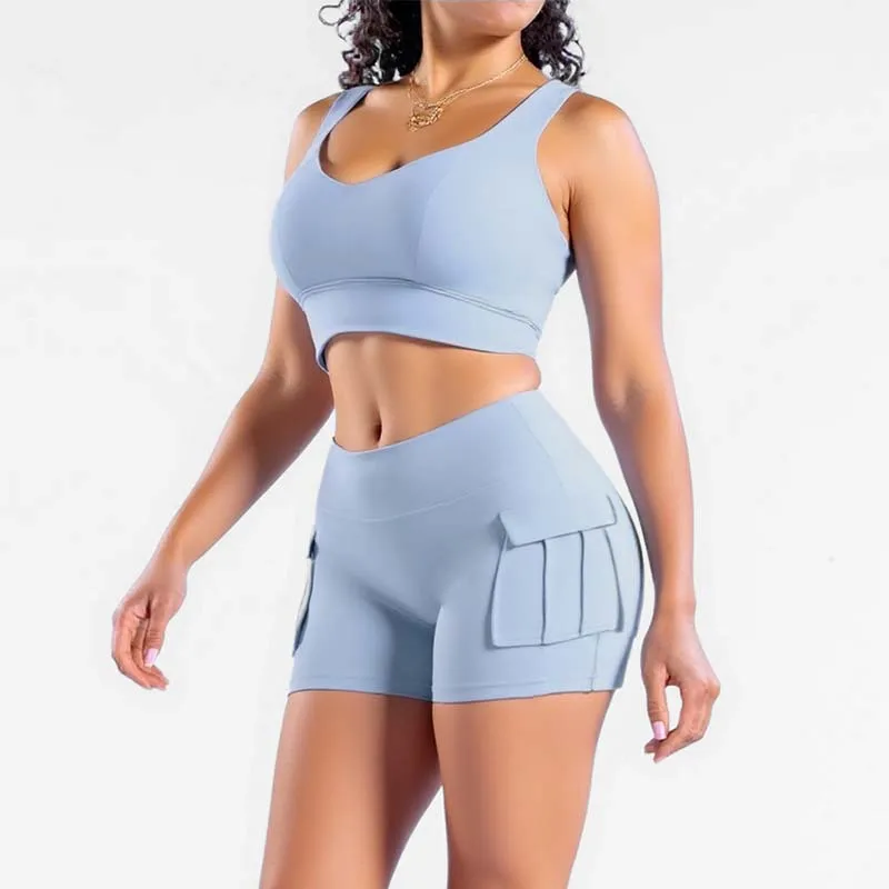Ensemble Yoga Femme 2 Pièces : Brassière & Short