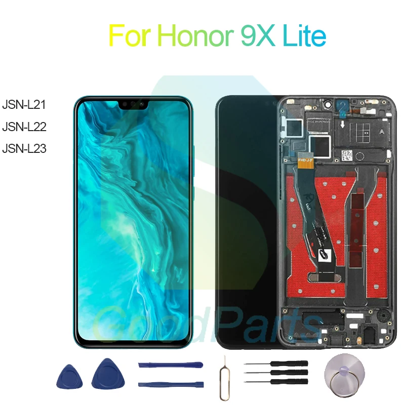 

Запасной ЖК-дисплей для Honor 9X Lite с сенсорным дигитайзером в сборе