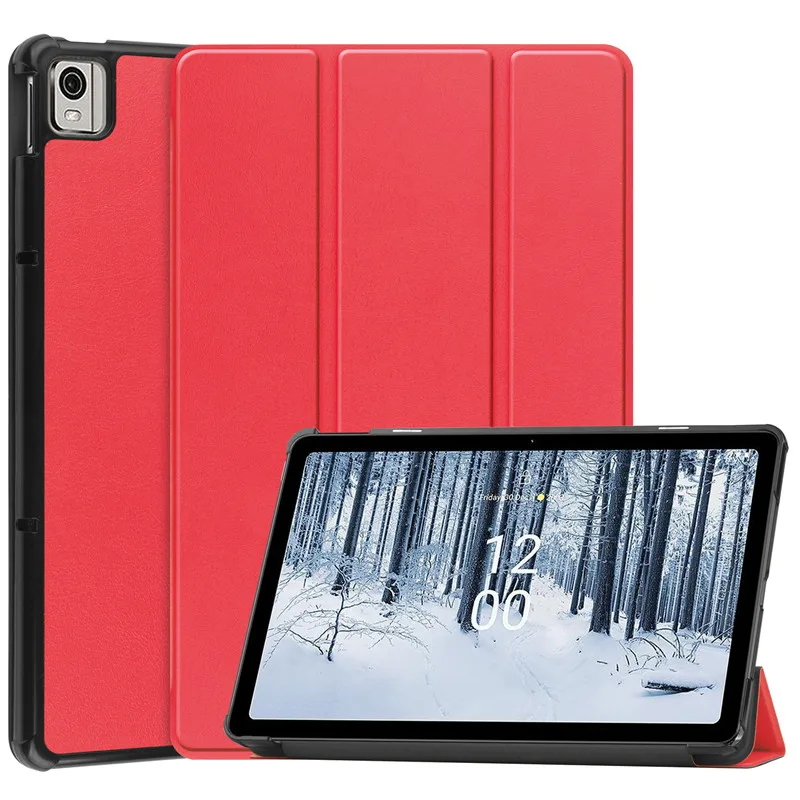 tri-dobrável suporte magnético flip capa para funda