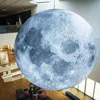 Blow Up Giant Inflatable Moon With Built in LED Lights Airtight PVC Planet Balloon Earth Balloon For Festival Decoration 2