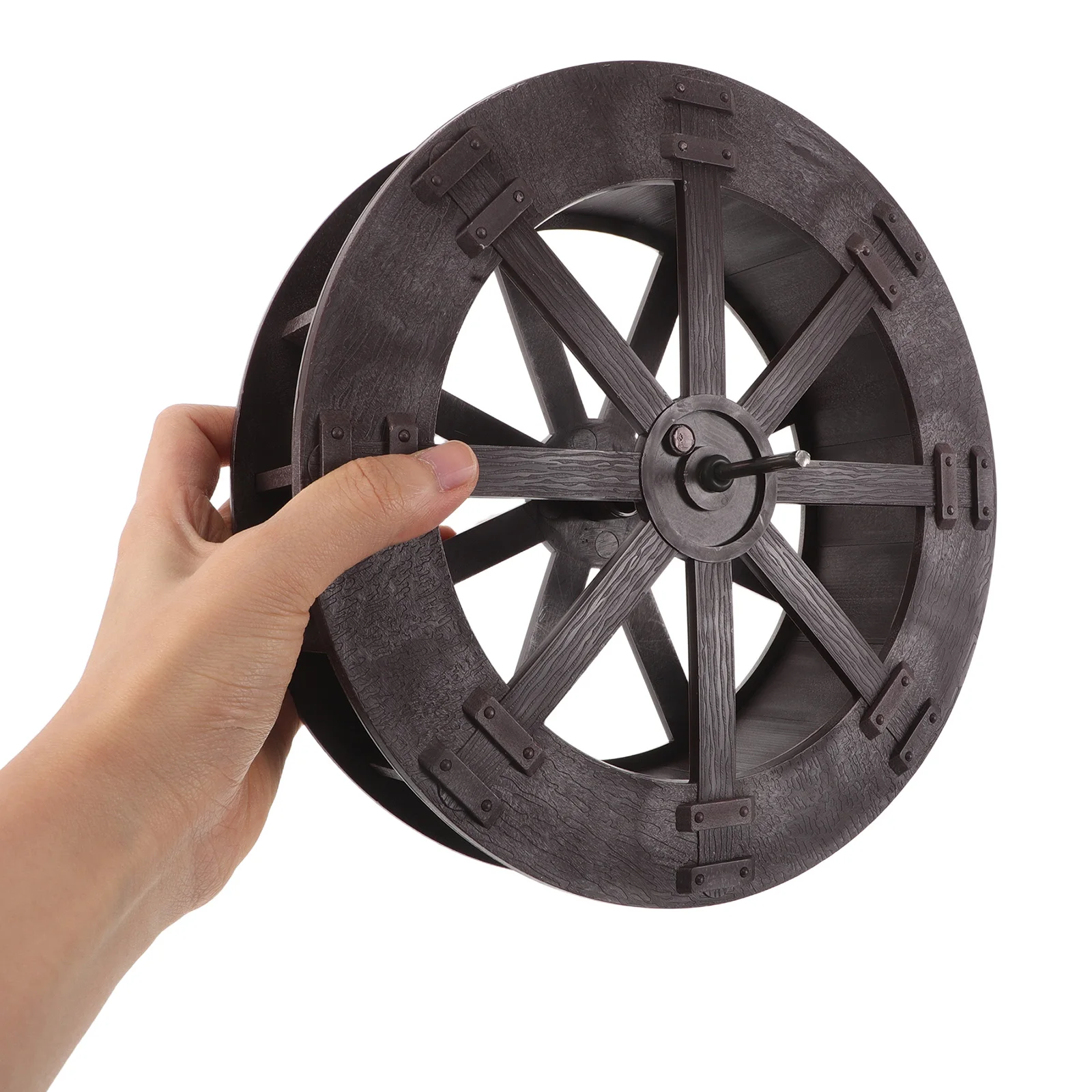 Description Picture 4 of item22cm Fountain Water Wheel DIY Wide Water Wheel Rotatable Waterwheel Sculpture Table Fountain Accessory For Fish Tank Bonsai