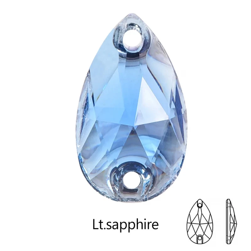 Vibrant Teardrop Resin Rhinestones