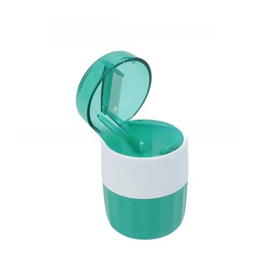 3-in-1 Pill Crusher Multifunction Fine Powder Pills Cutter Dust Proof Stainless Steel Pill Storage Box for Small and Tiny Pills