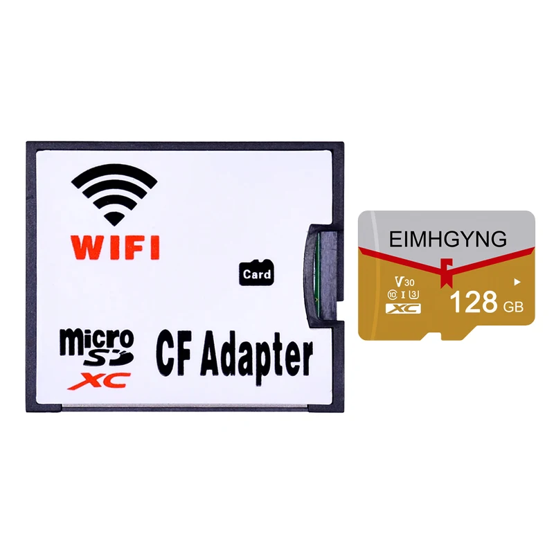 compact flash card High Speed WIFI Adapter MicroSD TF to wifi CF Adapter Type I With TF Card 16GB - 128GB WIFI Memory Card for Digital Camera compact flash card Memory Cards