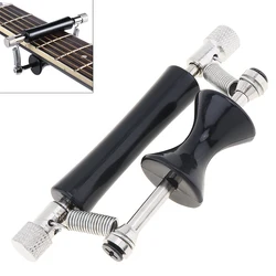 Rolling Guitar Capo Glider Quick Setup Sliding Aluminum Alloy Rubber Folk Acoustic Guitar Capo